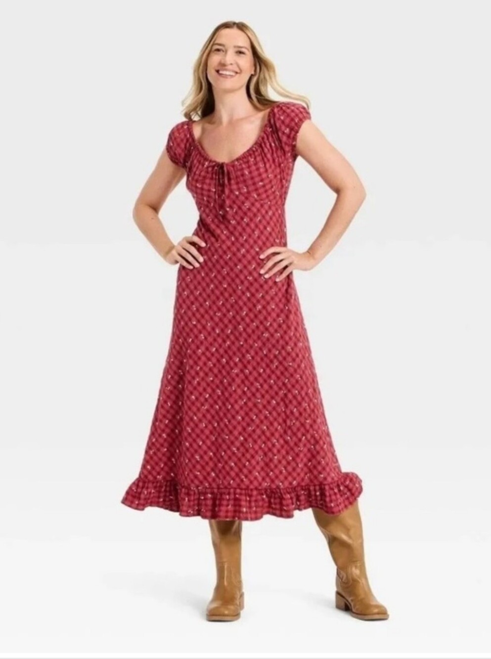 Universal Thread - NWT - Printed Smocked Midi Dress